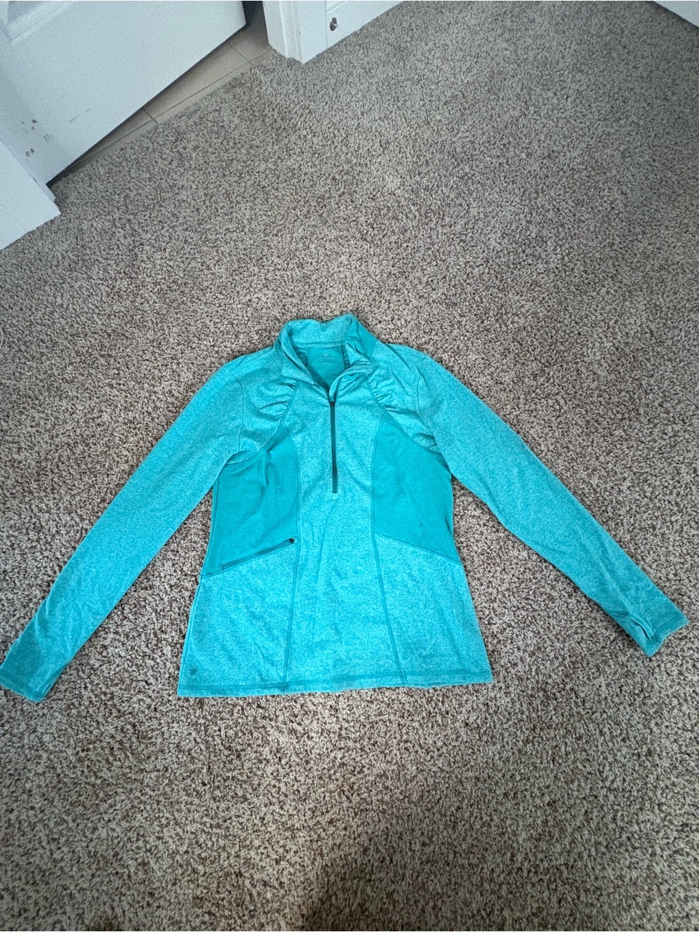 Athleta Aqua Teal Performance Pullover